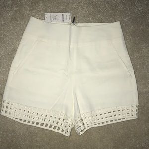 Bebe high waist short 0 back zip